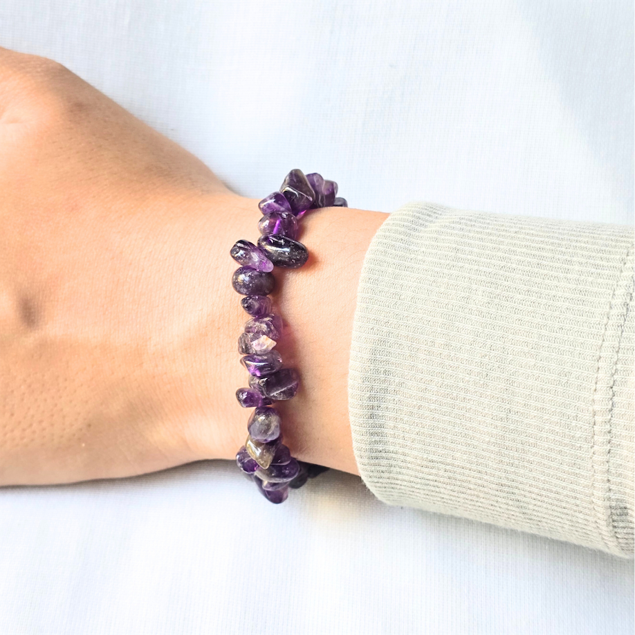 Amethyst Chips Bracelet