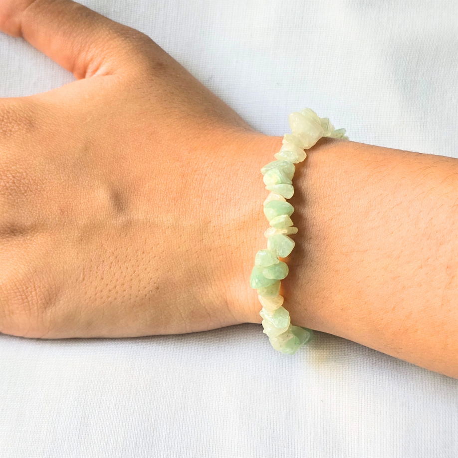 Green Aventurine Chips Bracelet